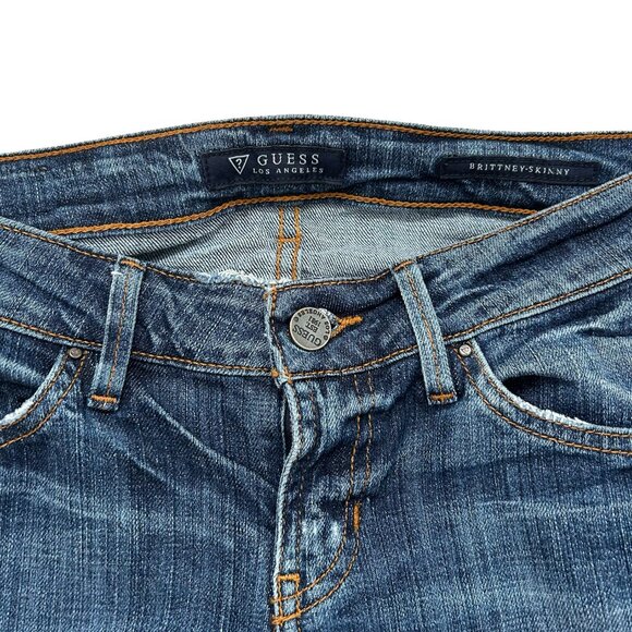 Guess Los Angeles “Brittney Skinny” Distressed Denim Jeans (Size 26) - Picture 5 of 6